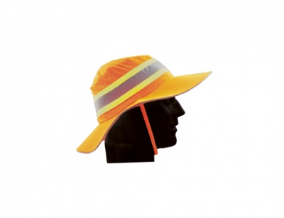 Wide Brim Hat - Neon Orange 